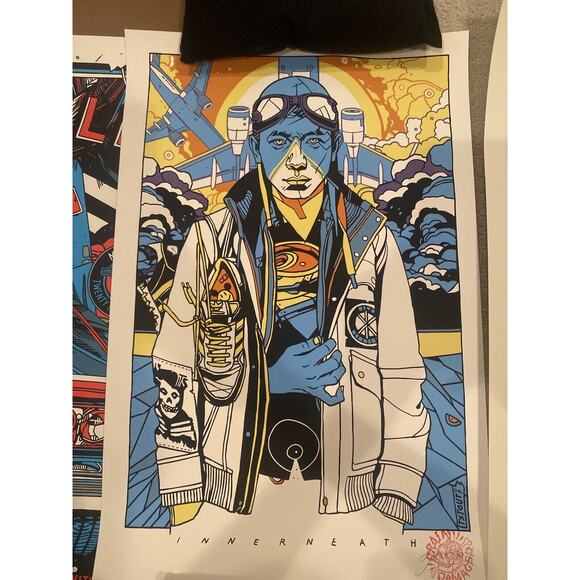 Tyler Stout Poster Radiation Burns Innerneath Mondo Signed AP Poster - Picture 1 of 2